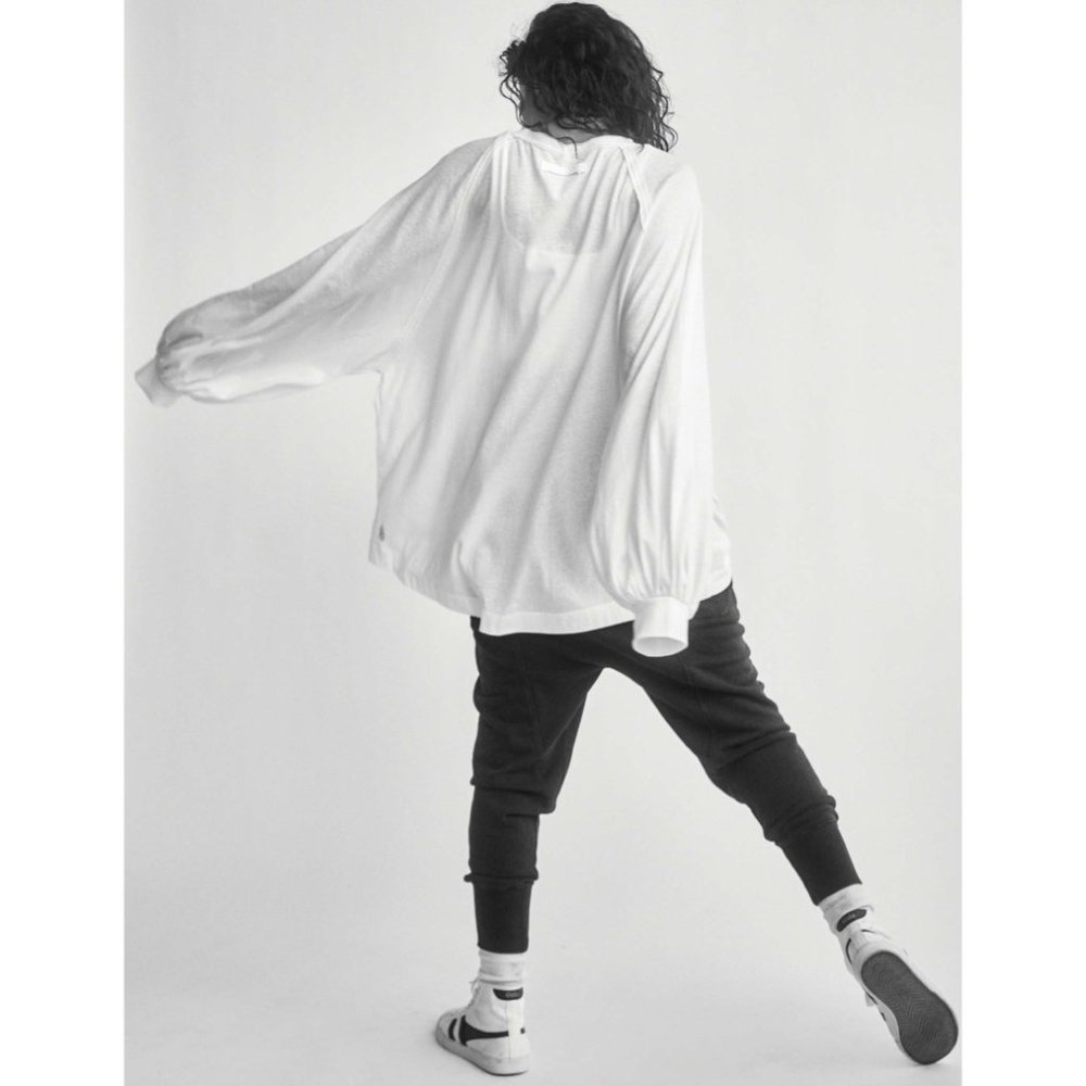 🎉LAST CHANCE🎉 NWT FP Movement She's Everything Solid Long Sleeve / White - Picture 3 of 6